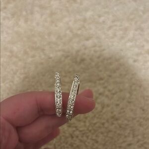 Elegant Silver Hoop Earrings
